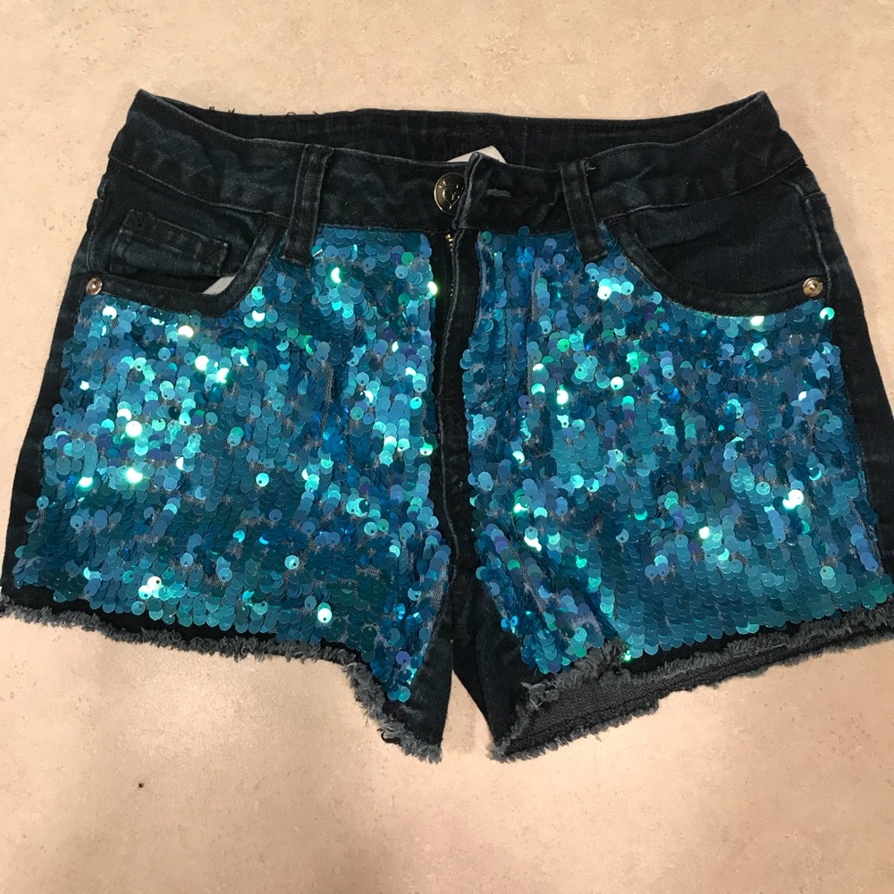 Justice Shorts with Sequins Size 12